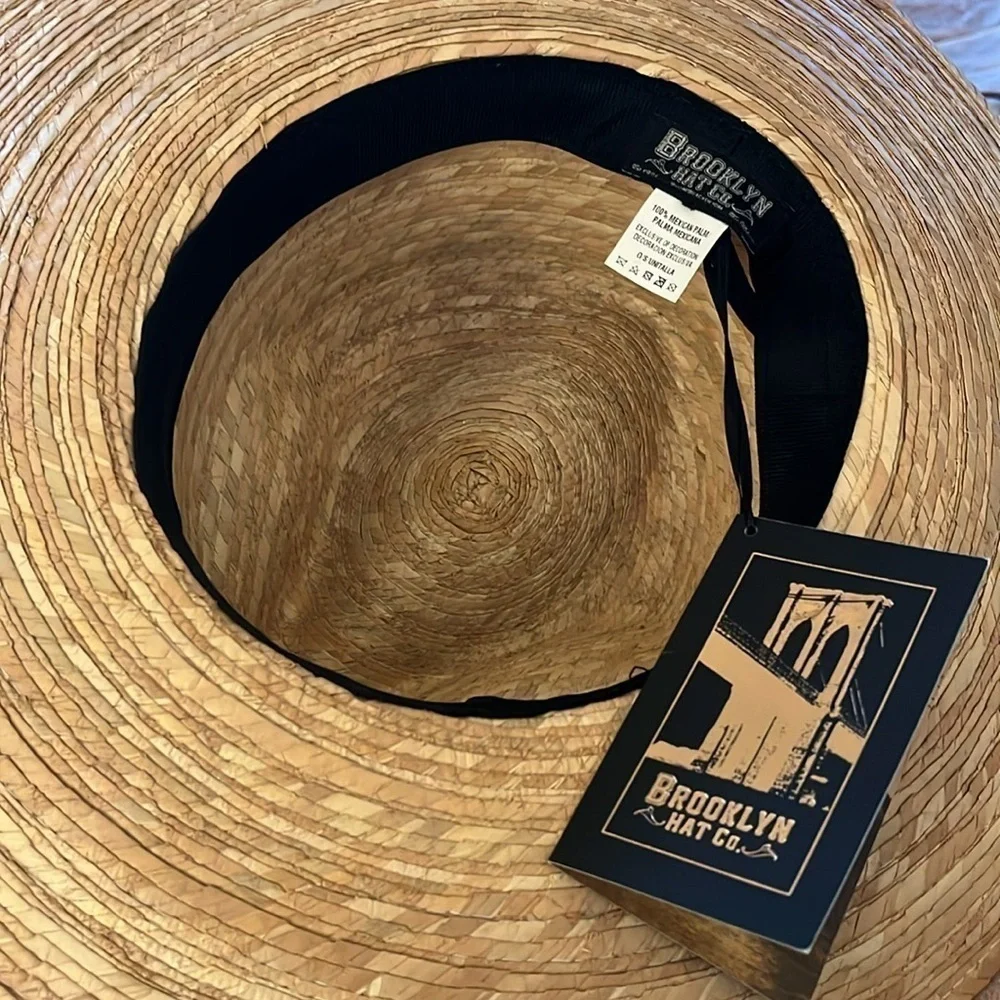 Brooklyn hat co Palm Fiber Safari Hat one size